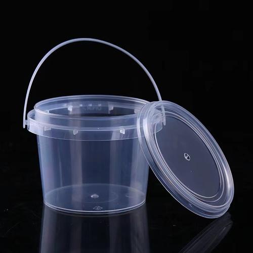 厂家热销0.75l塑料桶pp透明化工桶手提桶750毫升塑料圆桶包装桶